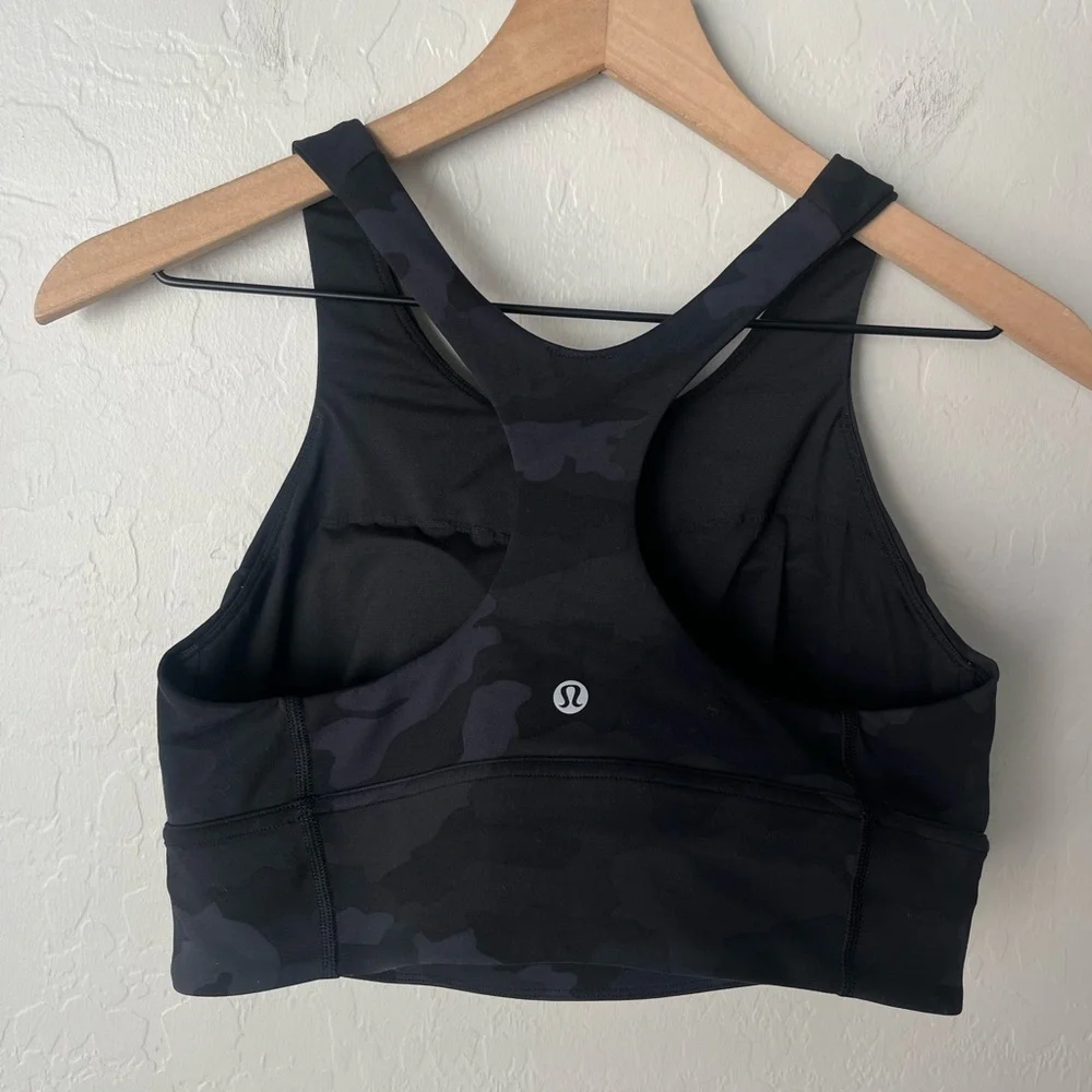 Lululemon wunder train long line bra crop top camo 12 - Picture 5 of 7